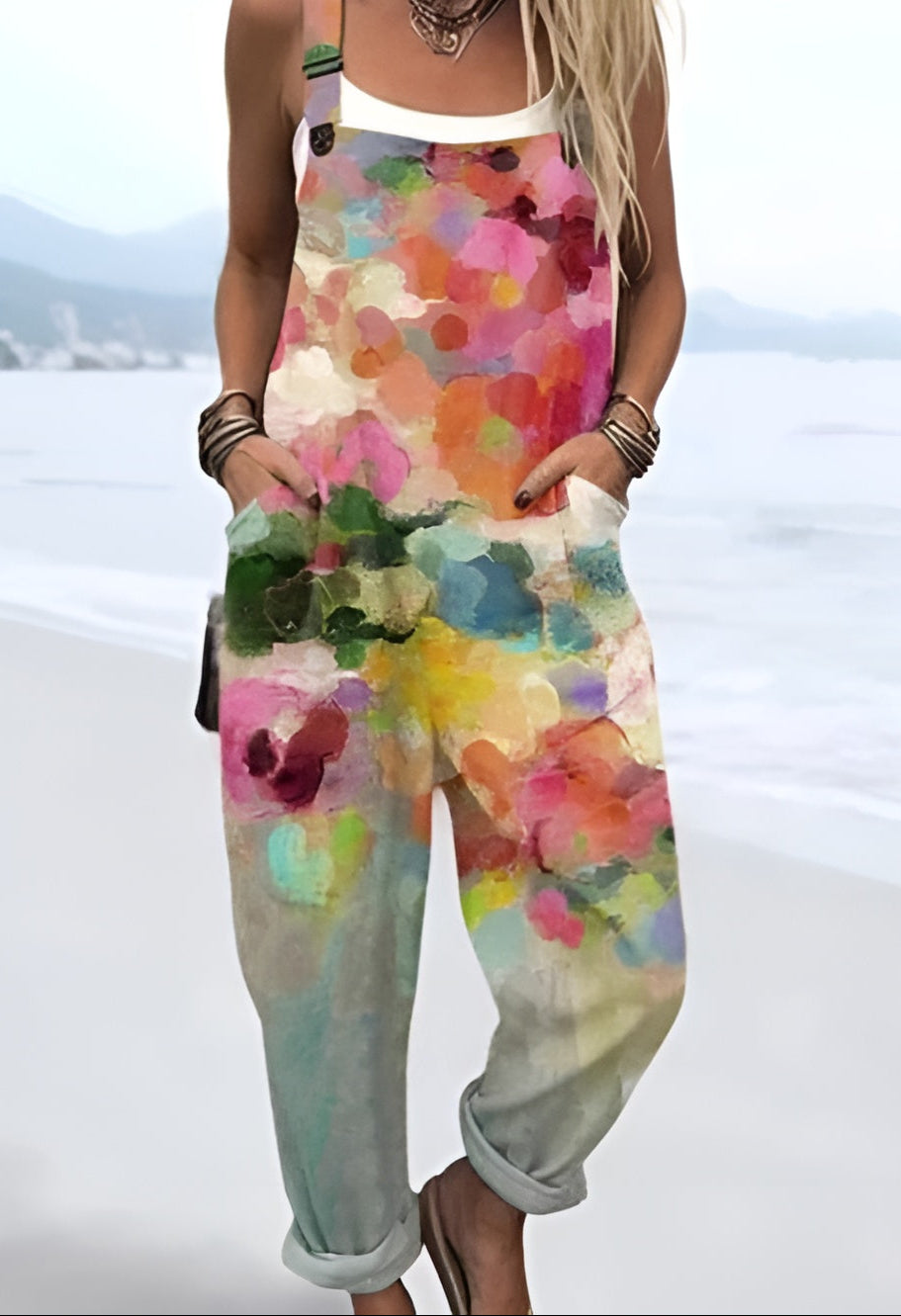 Ingeborg™ | Watercolor Bloom Overalls