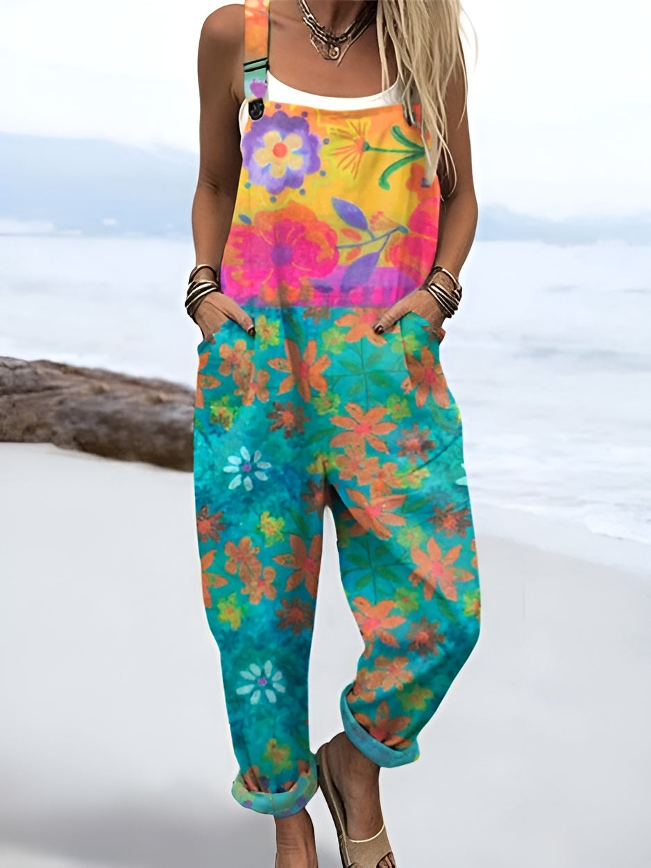 Liv™ | Watercolor Flower Jumpsuit